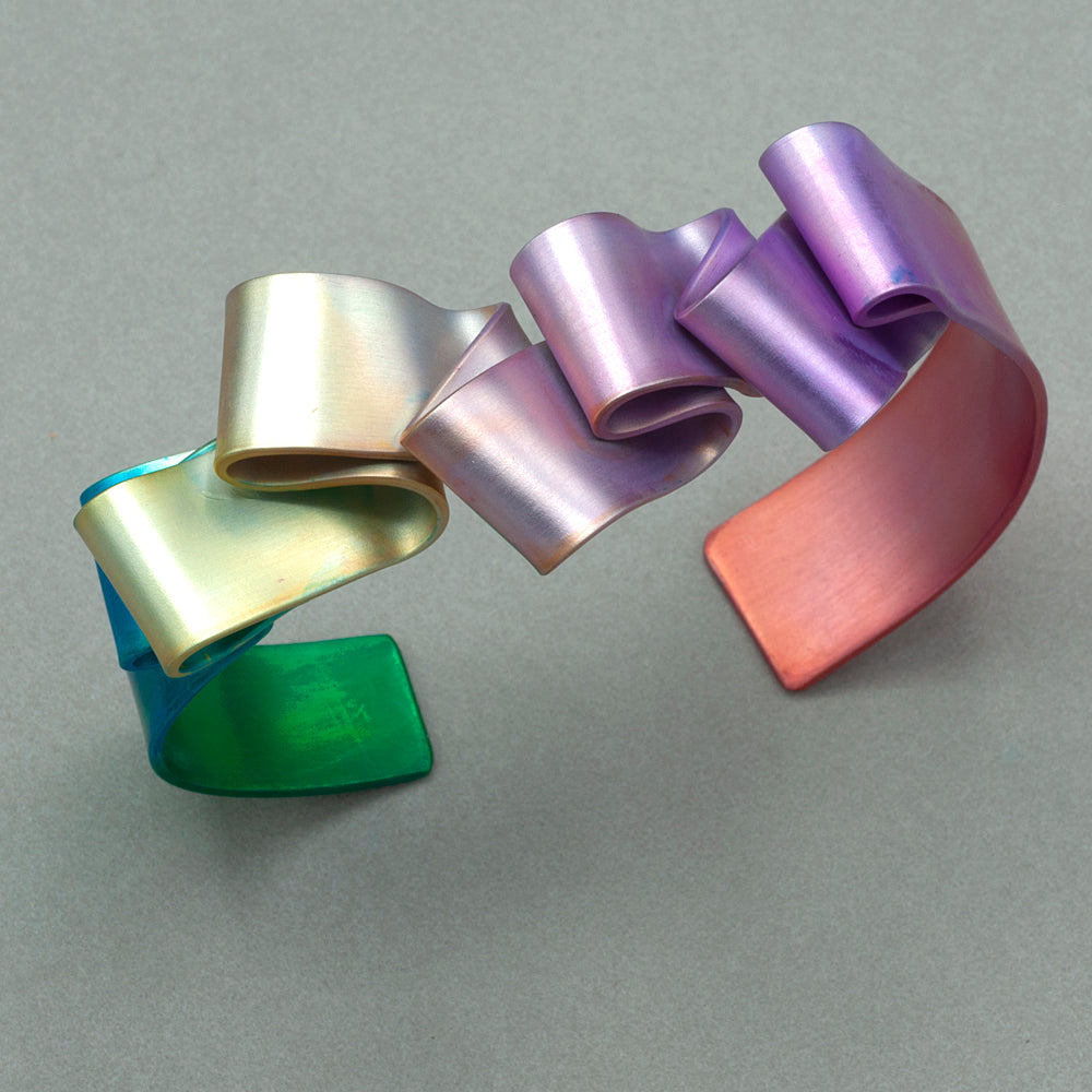 Sylvi Harwin Folded Aluminum Cuff - Spring