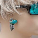 Kingman Turquoise Erosion Earrings
