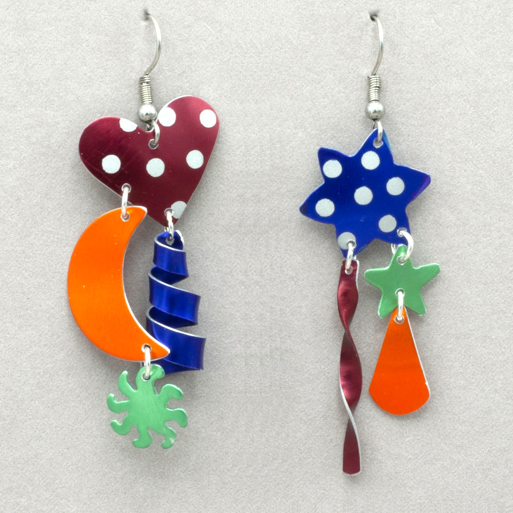 Sylvi Harwin Asymmetric Aluminum Earrings