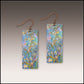 Illustrated Light Almond Branches Banner Handmade Earrings