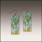 Illustrated Light Springtime Aspen Banner Handmade Earrings