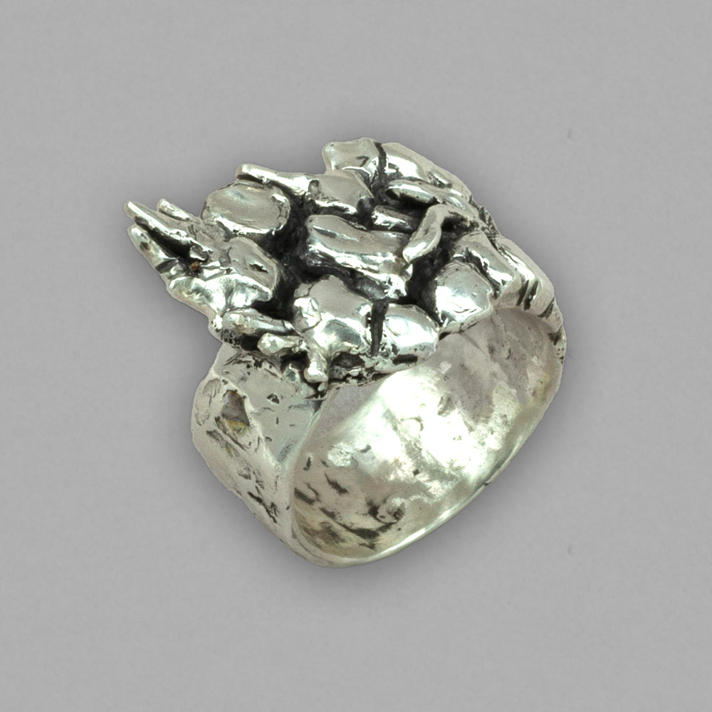 Kaila Sanfilippo Stony Carving Sterling Silver Ring