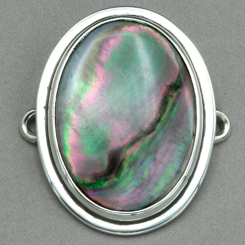 Tabra Large Black Mother of Pearl Charm