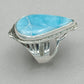 Jim Kelly Teardrop Larimar Ring