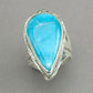 Jim Kelly Teardrop Larimar Ring