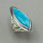 Jim Kelly Large Larimar Statement Ring