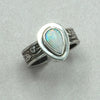 Tabra White Opal Teardrop Ring