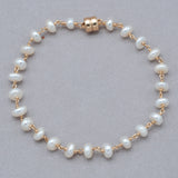 Delicate Freshwater Pearls & Gold Fill Bracelet