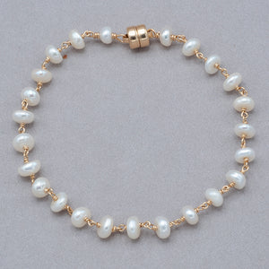 Delicate Freshwater Pearls & Gold Fill Bracelet