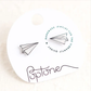 Poptone Paper Airplane Stud Earring
