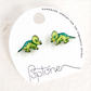 Poptone Triceratops Stud Earring