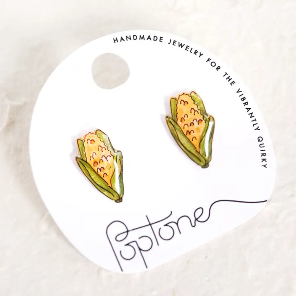 Poptone Corn Stud Earring