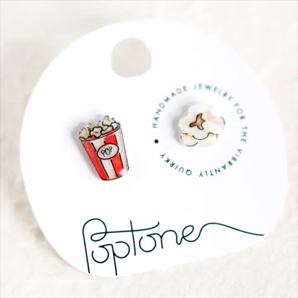 Poptone Popcorn Stud Earring