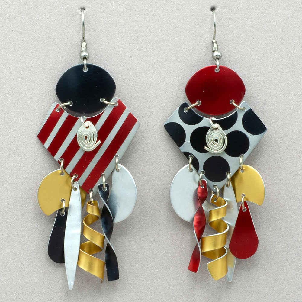 Sylvi Harwin Asymmetric Aluminum Earrings