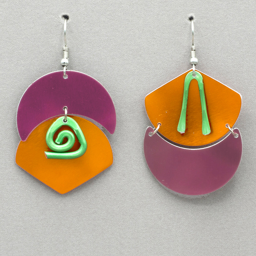 Sylvi Harwin Asymmetric Aluminium Earrings