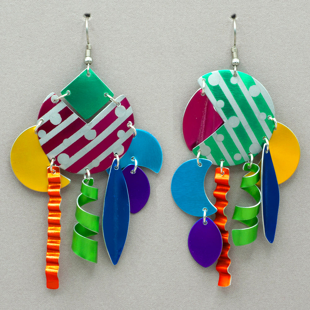 Sylvi Harwin Asymmetric Earrings in Bright