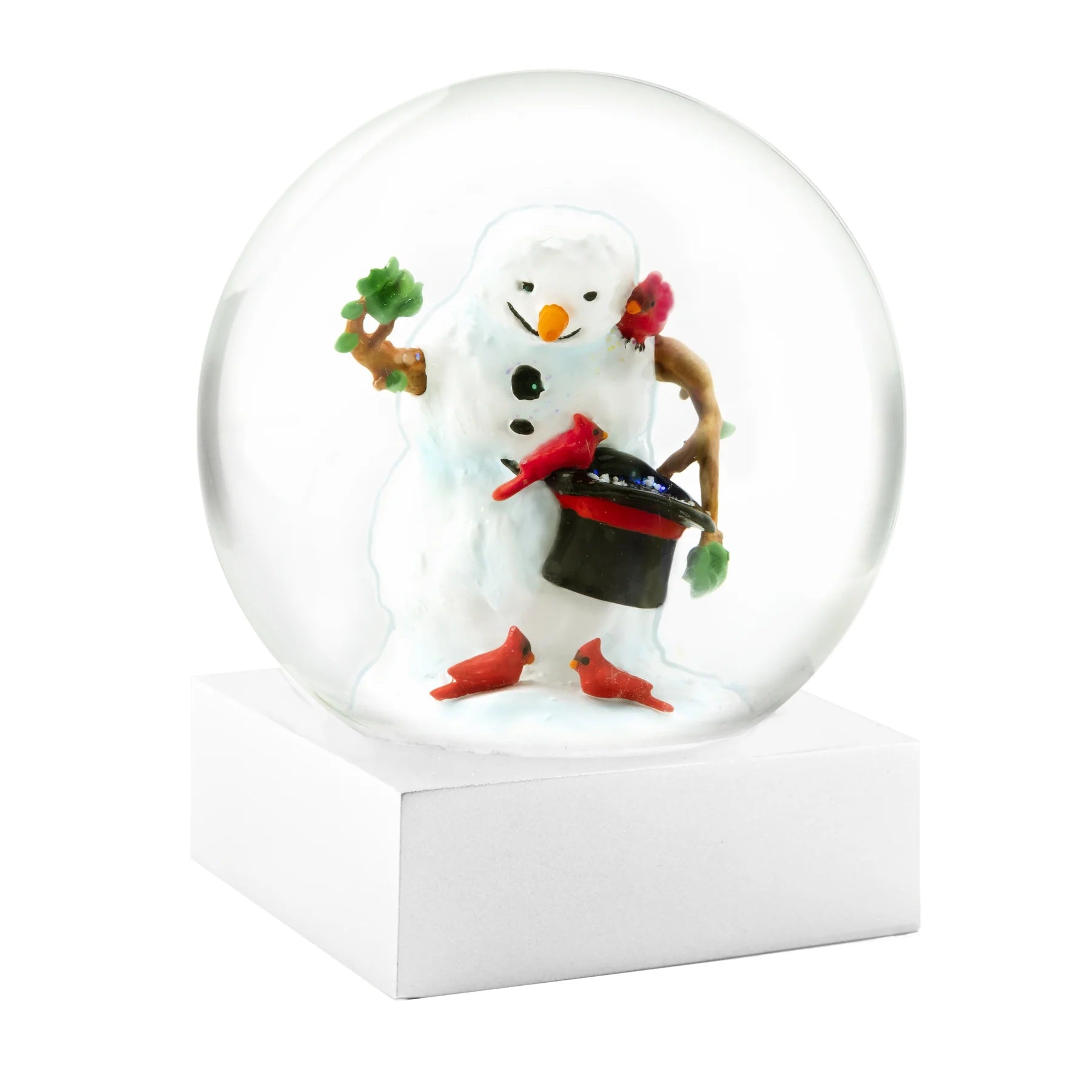 Snowglobe - Snowman With Birds
