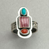 Tabra Sweet Three Stone Sterling Silver Ring