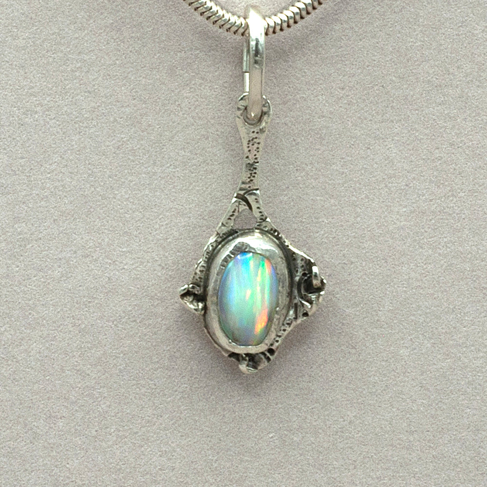 Jim Kelly Small Opal Sterling Silver Pendant