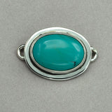 Tabra  Small Oval Turquoise Charm