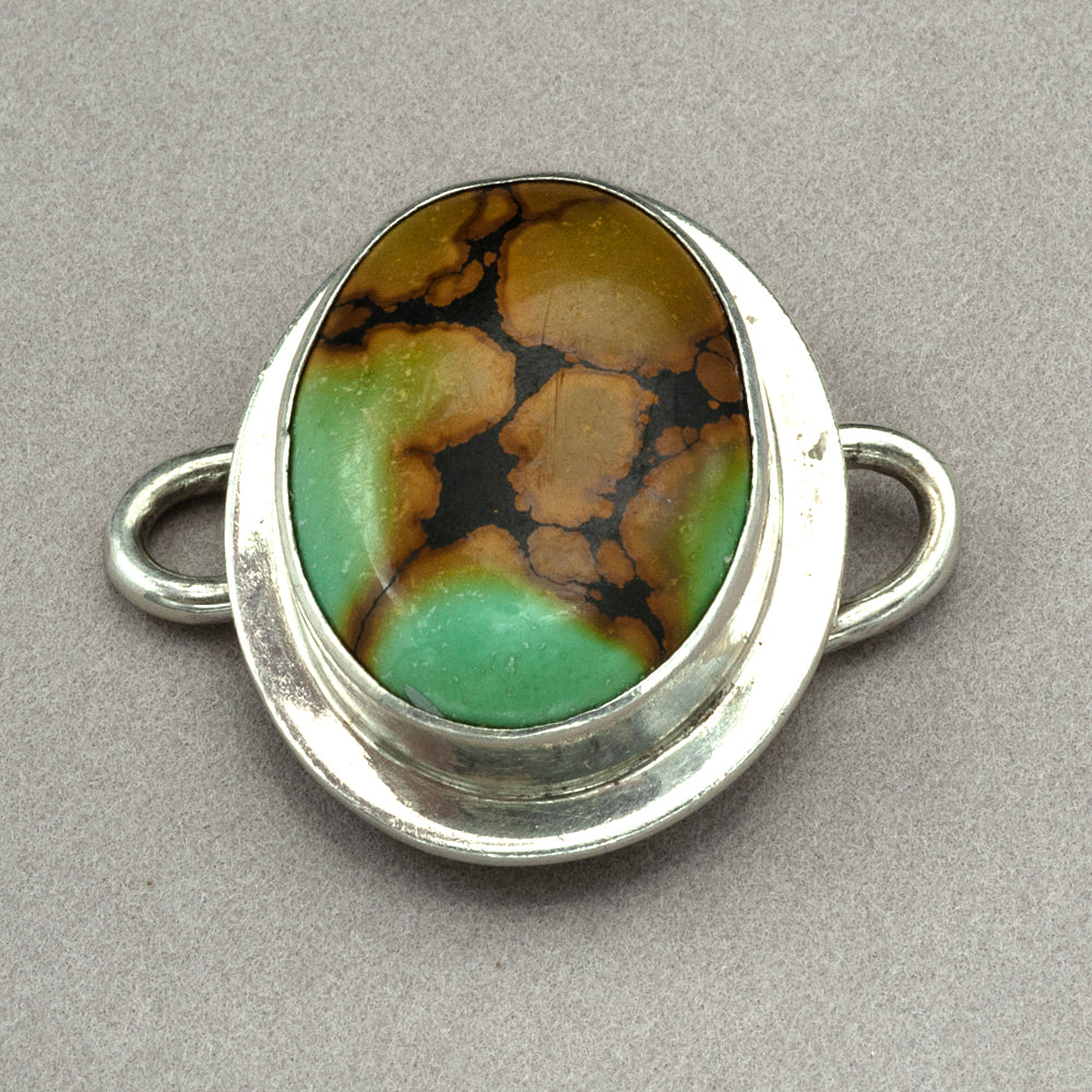 Tabra Chinese Green and Golden Turquoise Charm