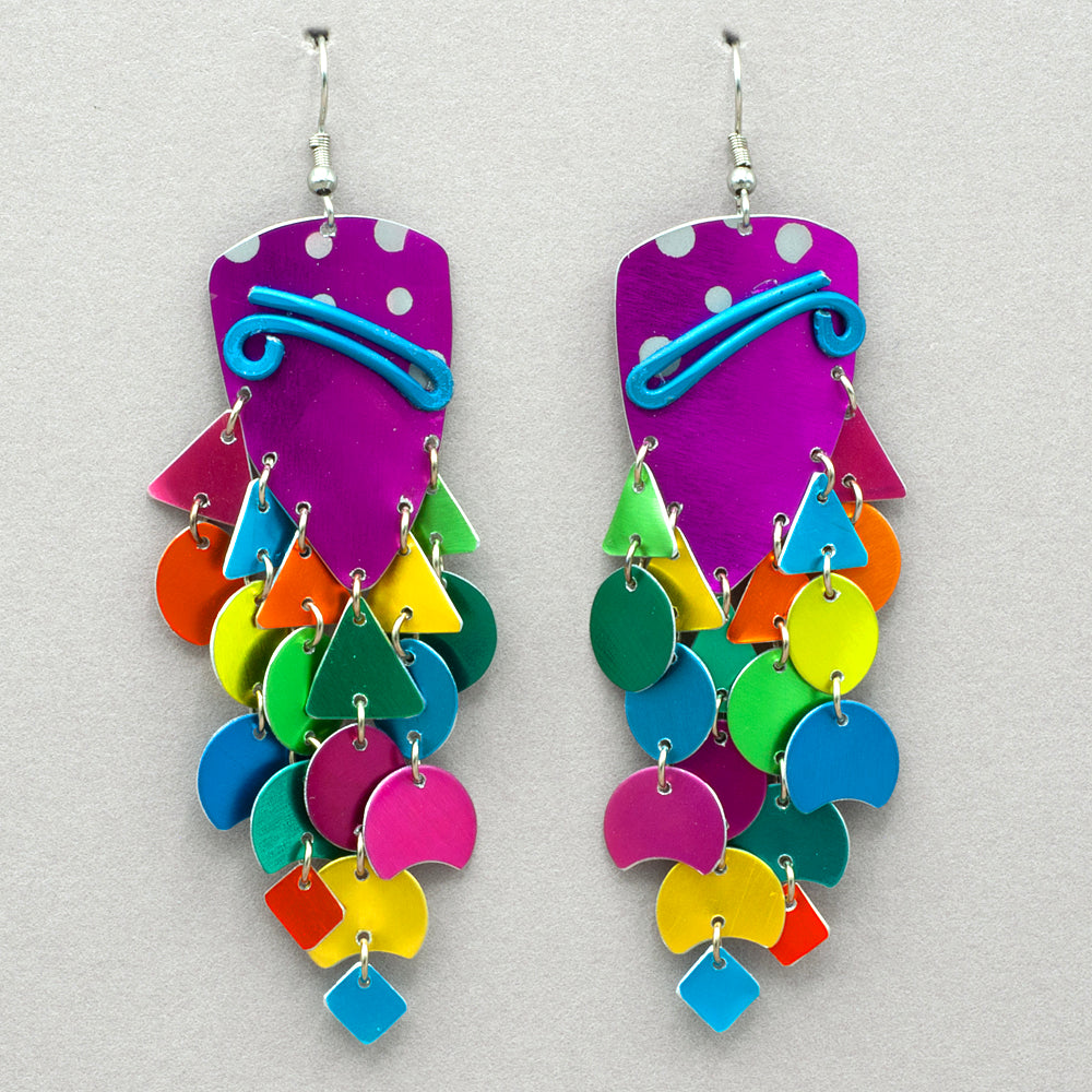 Sylvi Harwin Asymmetrical Aluminum Earrings