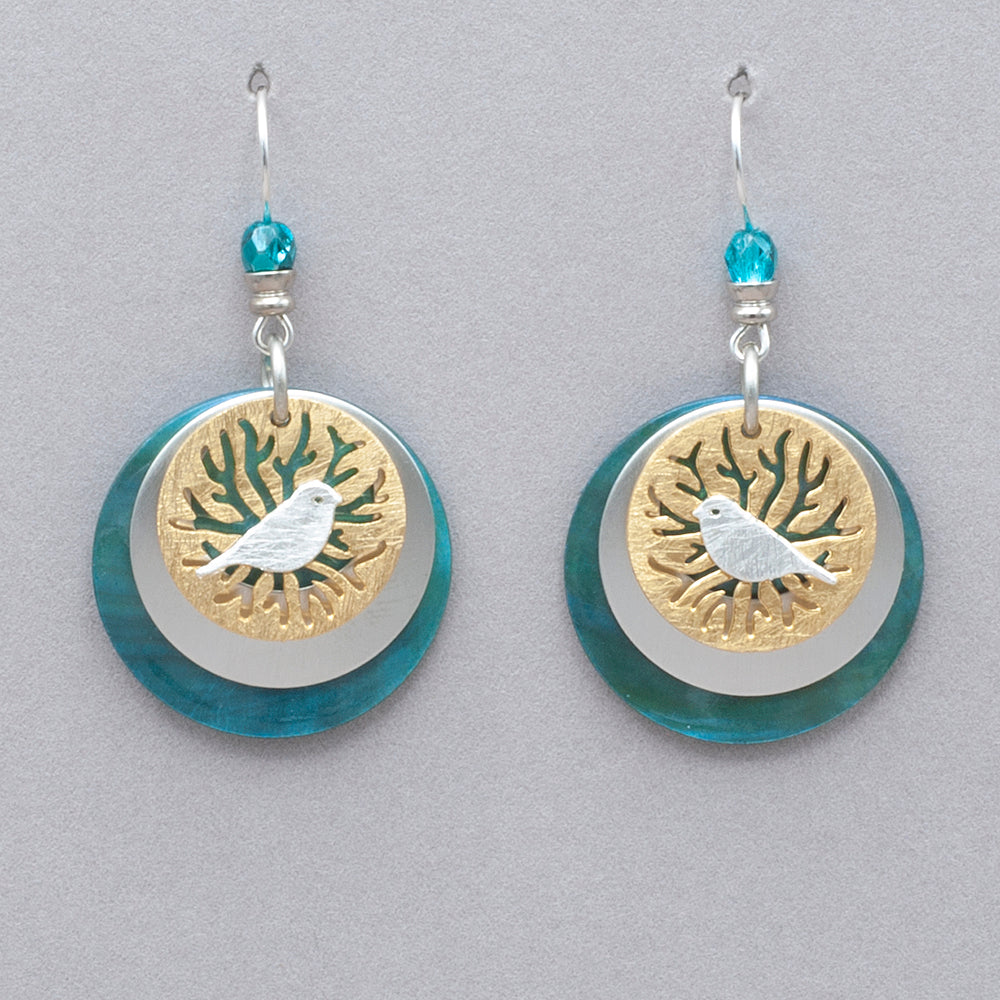 JMR Songbird Bob Earrings - Aqua