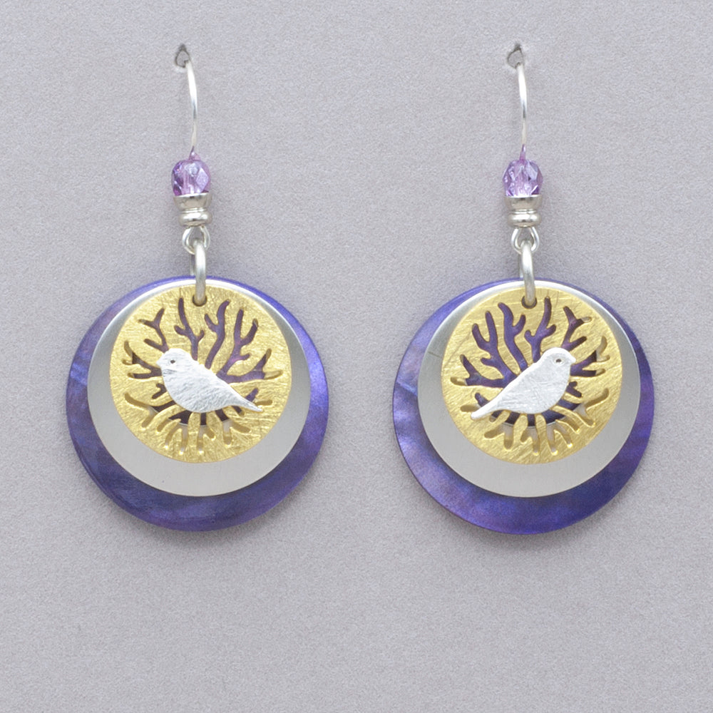JMR Songbird Bob Earrings - Violet