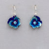 Holly Yashi Garden Pansy Drop Earrings