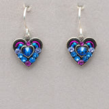 Firefly Small Crystal Heart Earrings