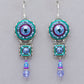 Firefly La Dolce Vita Elaborate Earrings - Lavender