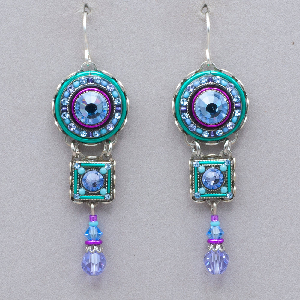 Firefly La Dolce Vita Elaborate Earrings - Lavender