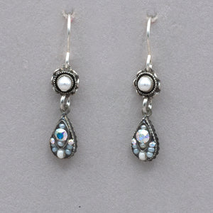 Firefly Flora White Glass Pearl Earring