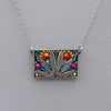 Firefly Botanical Square Leaf Pendant Necklace