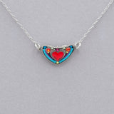 Firefly Heart Petite Triangle Necklace