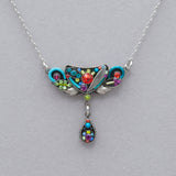 Firefly Botanical Necklace with Drop
