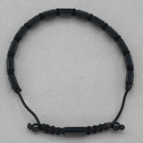 Italgem Onyx and Black Stainless Steel Bracelet