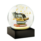Snowglobe - Cat on Books