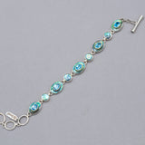 Acleoni Abalone and Blue Topaz Bracelet