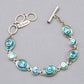 Acleoni Abalone and Blue Topaz Bracelet