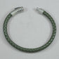 Italgem Green Leather with Stainless Steel Bracelet