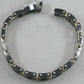 Italgem Black IP Yellow S.S. Carbon Fiber Bracelet