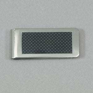 Italgem S. Steel Black Carbon Fiber Money Clip