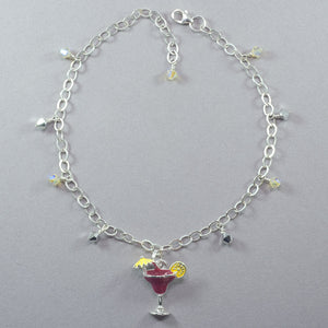 Andrea Rosenblume Cocktail and Crystal Anklet