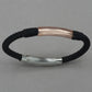 Italgem Rose Stainless Steel Nylon Bracelet