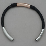 Italgem Rose Stainless Steel Nylon Bracelet