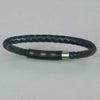 Italgem Black Leather Bracelet