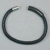 Italgem Black Leather Bracelet