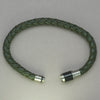 Italgem Army Green Leather Bracelet