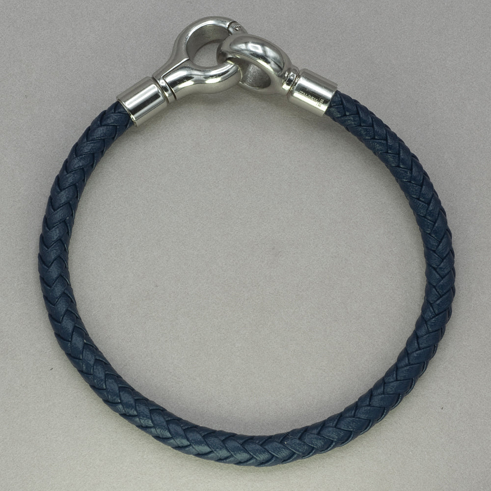 Italgem Blue Leather Bracelet